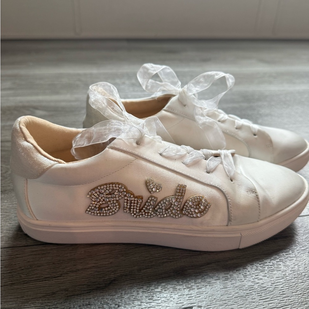 David's Bridal White Sneakers Classic Design